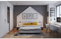 Thiết kế phòng ngủ với tông màu lạnh